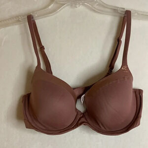 Victoria's Secret Body by Victoria Lined Demi Mauve Sparkle Bra 32D